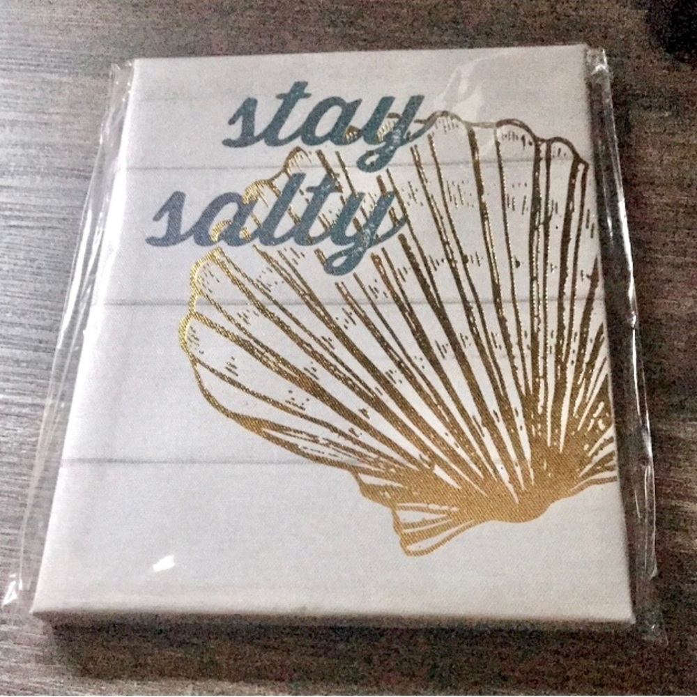 ❌Must  Bundle❌ Stay Salty Canvas Decor NWT